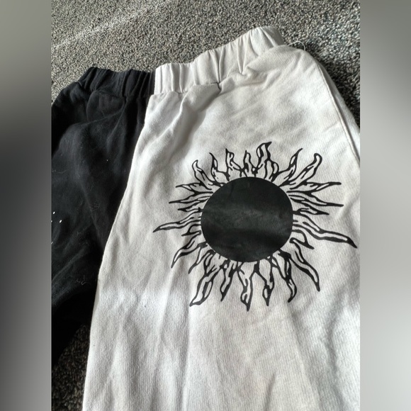 Half & Half Sun and Moon joggers - Picture 2 of 6